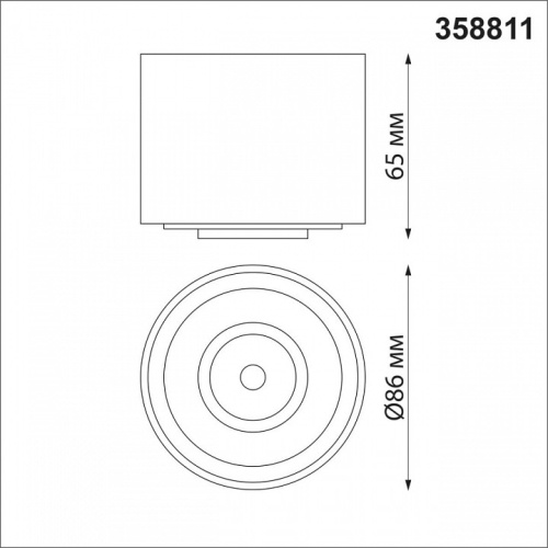 Накладной светильник Novotech Gesso 358811 в Кировске фото 3