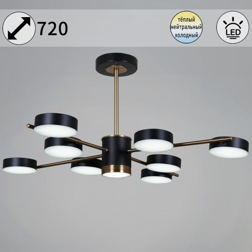 Люстра на штанге 06369-0.3-08 COP+BK в Нижнем Новгороде фото 3