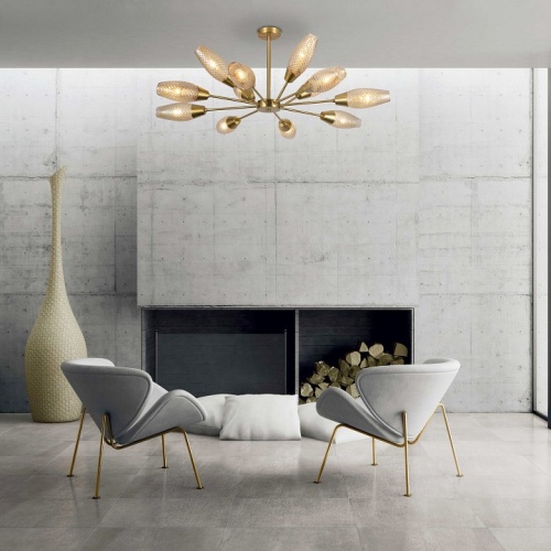 Люстра на штанге Eurosvet Thalia 60140/12 золото в Нижнем Новгороде фото 4