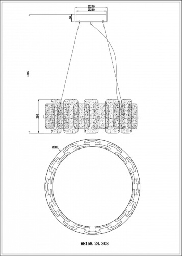 Подвесной светильник Wertmark Nelly WE158.24.303 в Нижнем Новгороде фото 2