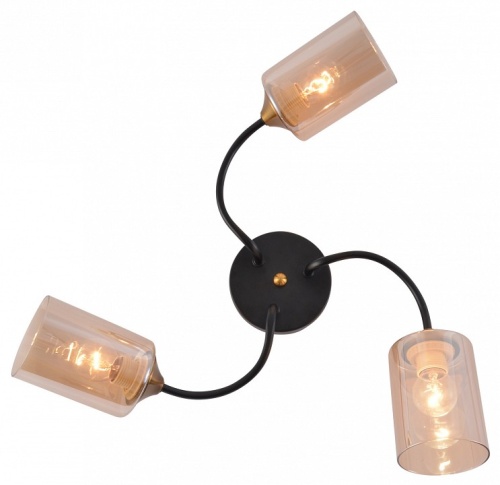 Потолочная люстра 01608-0.3-03 BK+BRASS в Нижнем Новгороде