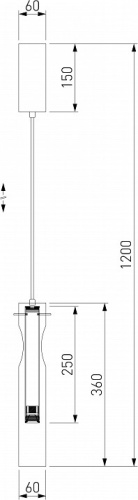 Подвесной светильник Eurosvet Swan 50254/1 LED черный в Ясном фото 3