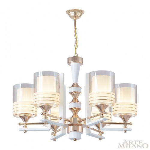 Подвесная люстра Arte Milano Florentia-6087 306087/6 Wh/Gd в Нижнем Новгороде фото 10