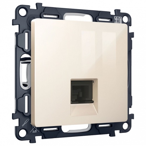 Розетка Ethernet RJ-45 и со шторками, без рамки Ambrella Volt ALFA MA312005 в Нижнем Новгороде