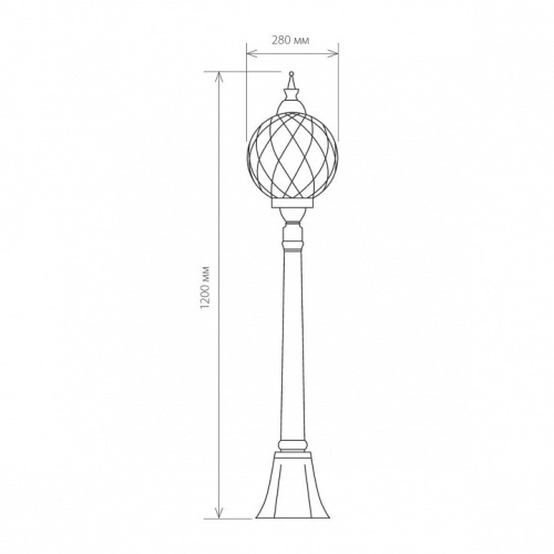 Наземный высокий светильник Elektrostandard Sirius a026100 в Нижнем Новгороде фото 5