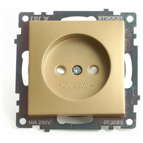 Розетка без заземления и со шторкой, без рамки Stekker Катрин 49223 в Нижнем Новгороде