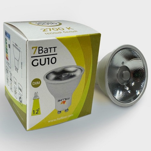 Лампа светодиодная Italline TRIAC GU10 7Вт 2700K HL GU10/7W/2700K DIM в Нижнем Новгороде