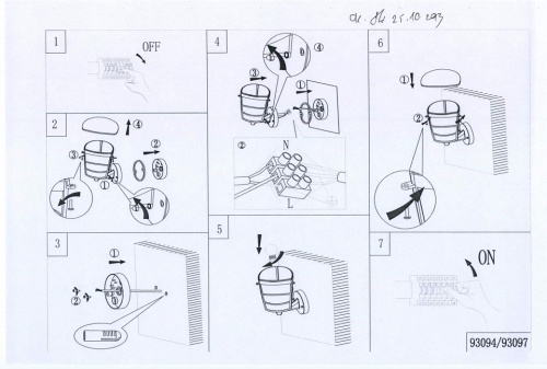 Светильник на штанге Eglo Aloria 93097 в Нижнем Новгороде фото 2