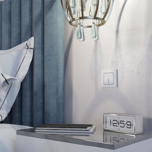 Выключатель сенсорый одноклавишный с подсветкой, без рамки Werkel белый W4510001 в Нижнем Новгороде фото 5