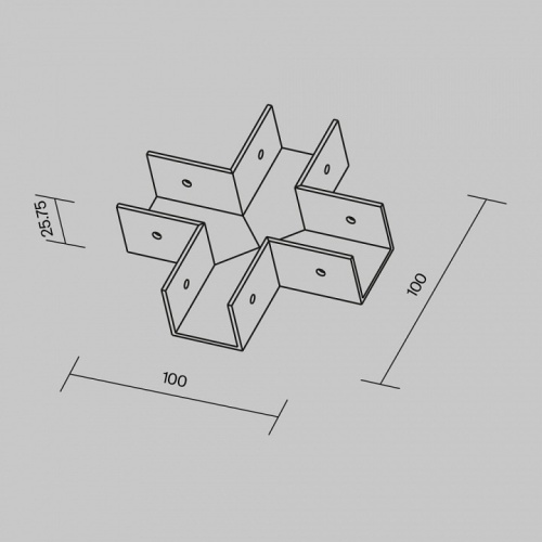 Соединитель X-образный для треков профиля Maytoni Line Elasity O-TR001-CC в Чебоксарах фото 6