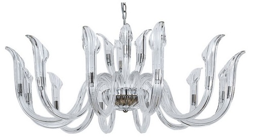 Подвесная люстра Newport 3650 3654+12/C nickel в Нижнем Новгороде