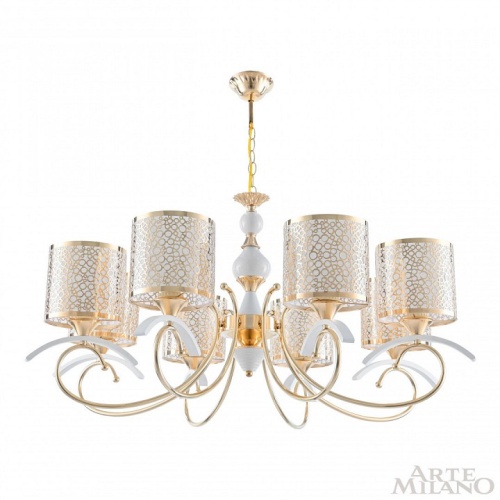 Подвесная люстра Arte Milano Florentia-9787 309787/8 Wh/Gd в Нижнем Новгороде фото 4