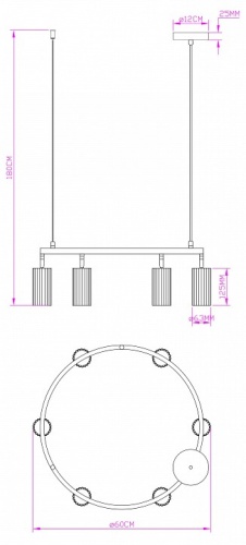 Подвесная люстра Moderli Cora V11604-6P в Нижнем Новгороде фото 3