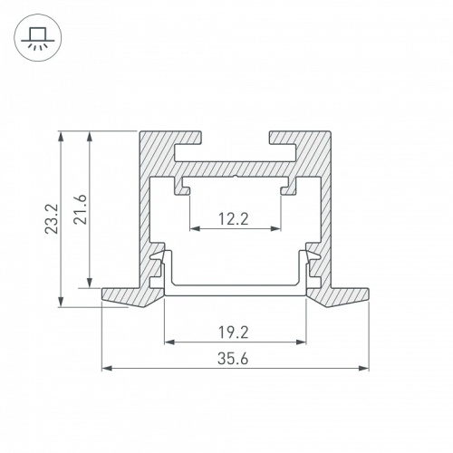 Профиль встраиваемый Arlight SL-LINE 043117 в Нижнем Новгороде фото 2