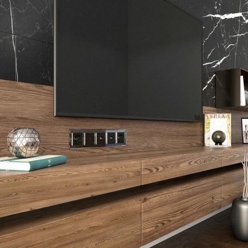 Рамка на 5 постов Werkel Diamant (черный) W0051208 в Нижнем Новгороде фото 2