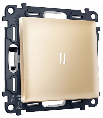 Выключатель самовозвратный одноклавишный с подсветкой, без рамки Ambrella Volt MA MA602055 в Нижнем Новгороде