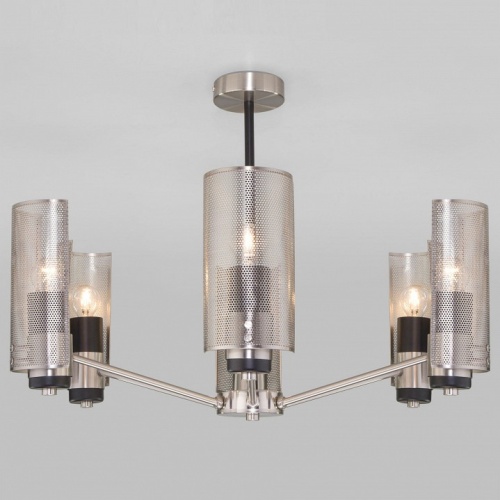 Люстра на штанге Eurosvet Grino 70139/6 никель в Нижнем Новгороде фото 2