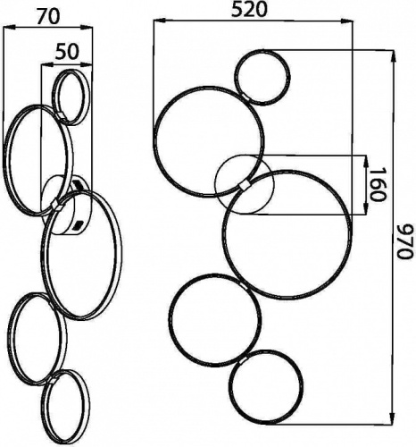 Потолочная люстра Maytoni Halo MOD448CL-L40WK в Нижнем Новгороде фото 3