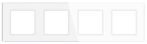 Рамка стеклянная FRM-GLARE-GS-4-WH (Arlight, -) в Котельниче