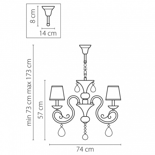 Подвесная люстра Osgona Ricerco 693082 в Нижнем Новгороде фото 2