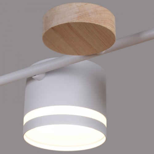 Люстра на штанге 68730-0.3-08 GX53 WH+WOOD в Нижнем Новгороде фото 4