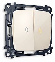 Выключатель проходной двухклавишный с подсветкой без рамки Ambrella Volt OMEGA MO304030 в Нижнем Новгороде