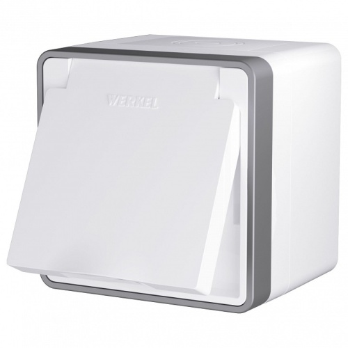 Розетка с заземлением и со шторками Werkel Gallant (белая) W5071201 в Нижнем Новгороде