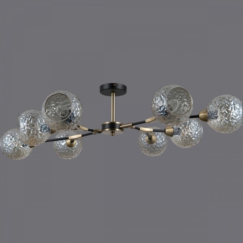 Люстра на штанге ILLUMICO  IL0253-8CSQ-79 BK AB в Нижнем Новгороде фото 5