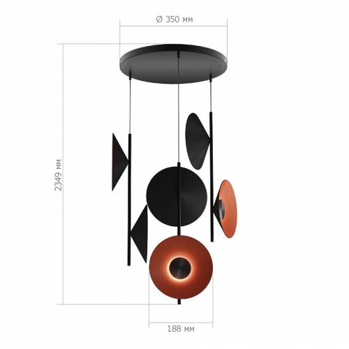 Подвесная люстра ST-Luce Sentito SL3003.403.09 в Нижнем Новгороде фото 2