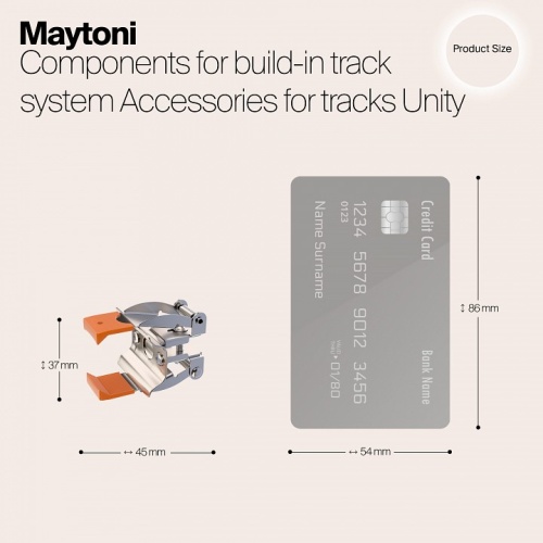 Крепление для трека Maytoni Accessories for tracks TRA002HR-11B в Советске фото 3