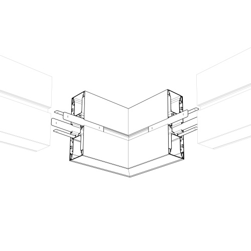 Угол S2-WALL-X2-H128-L90W внешний (Arlight, Металл) в Саратове фото 3