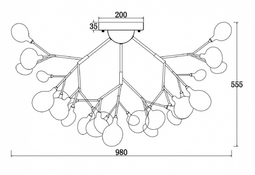 Потолочная люстра Freya Florencia FR5049CL-36W1 в Нижнем Новгороде фото 4