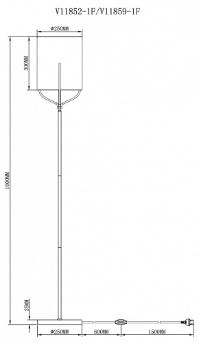 Торшер Moderli Inari V11859-1F в Нижнем Новгороде фото 2
