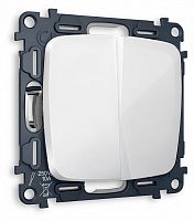 Выключатель проходной двухклавишный без рамки Ambrella Volt OMEGA MO103020 в Нижнем Новгороде