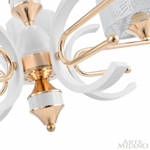 Подвесная люстра Arte Milano Florentia-2097 302097/8 Wh/Gd в Нижнем Новгороде фото 6