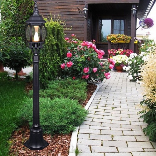 Наземный высокий светильник 08012-0.7-001SL 0.8M BK в Нижнем Новгороде фото 5