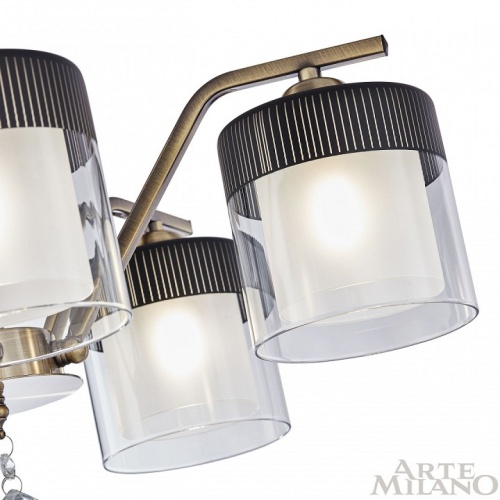 Люстра на штанге Arte Milano Napoli-2646 332646/5 AB+BK в Нижнем Новгороде фото 2