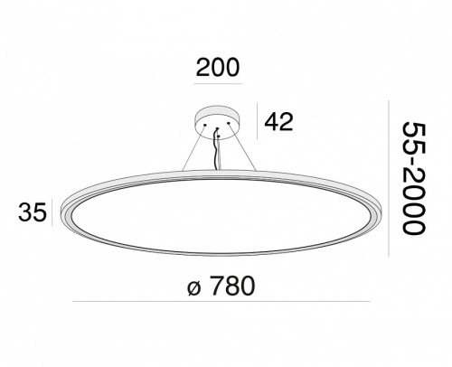Подвесной светильник Maytoni Cosmos MOD057PL-L78W4K в Нижнем Новгороде фото 3