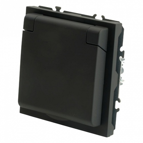 Розетка с заземлением и со шторкой, с крышкой Stekker Эмили 49852 в Нижнем Новгороде фото 5