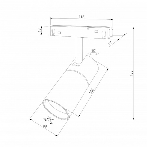Светильник на штанге Elektrostandard Slim Magnetic a069471 в Нижнем Новгороде фото 4
