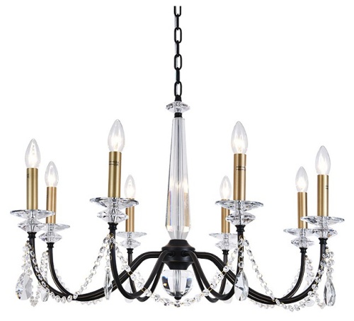 Подвесная люстра Newport АНАСТАСИЯ 3978/C black+brass в Нижнем Новгороде