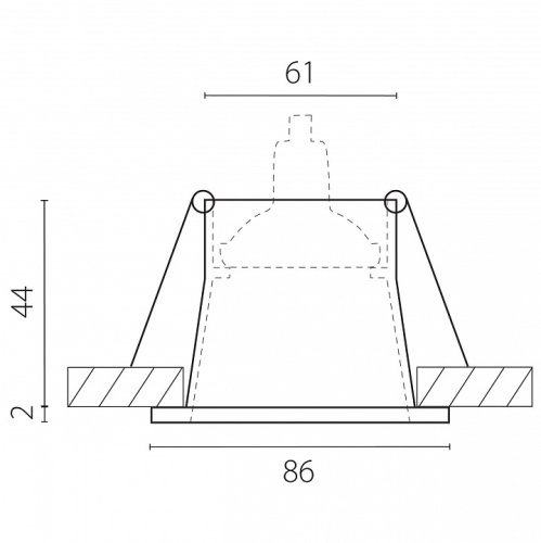 Встраиваемый светильник Lightstar Levigo Base 010057 в Нижнем Новгороде фото 2