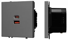 Розетка 2хUSB type A и C без рамки Arlight NOBE 054319(1) в Нижнем Новгороде