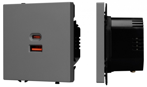 Розетка 2хUSB type A и C без рамки Arlight NOBE 054319(1) в Нижнем Новгороде