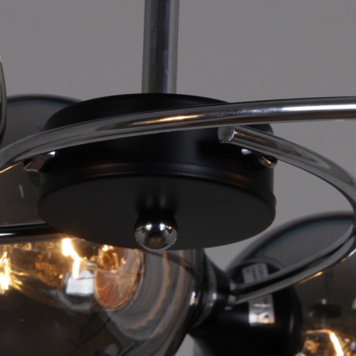 Люстра на штанге 02288-0.3-06 BK+CH в Нижнем Новгороде фото 2