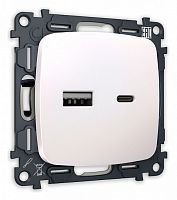 Розетка 2хUSB type A и C без рамки Ambrella Volt OMEGA MO211010 в Нижнем Новгороде