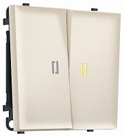 Выключатель самовозвратный двухклавишный с подсветкой, без рамки Ambrella Volt MS MS324050 в Нижнем Новгороде