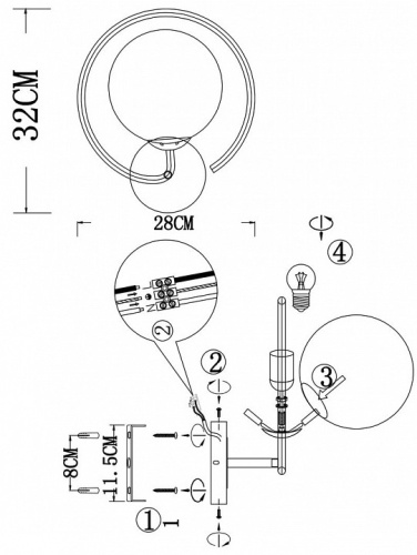 Бра EVOLUCE Galio SL418.401.01 в Бугульме фото 10