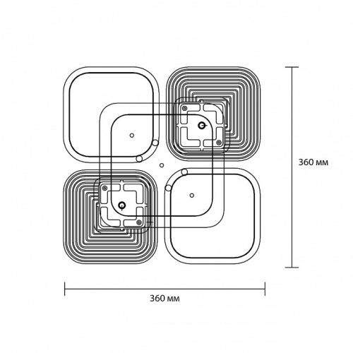 Потолочная люстра Escada Samia 10230/4LED в Нижнем Новгороде фото 5