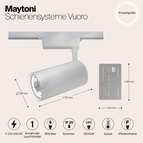 Светильник на штанге Maytoni Vuoro TR003-1-40W3K-W в Сельцо фото 4